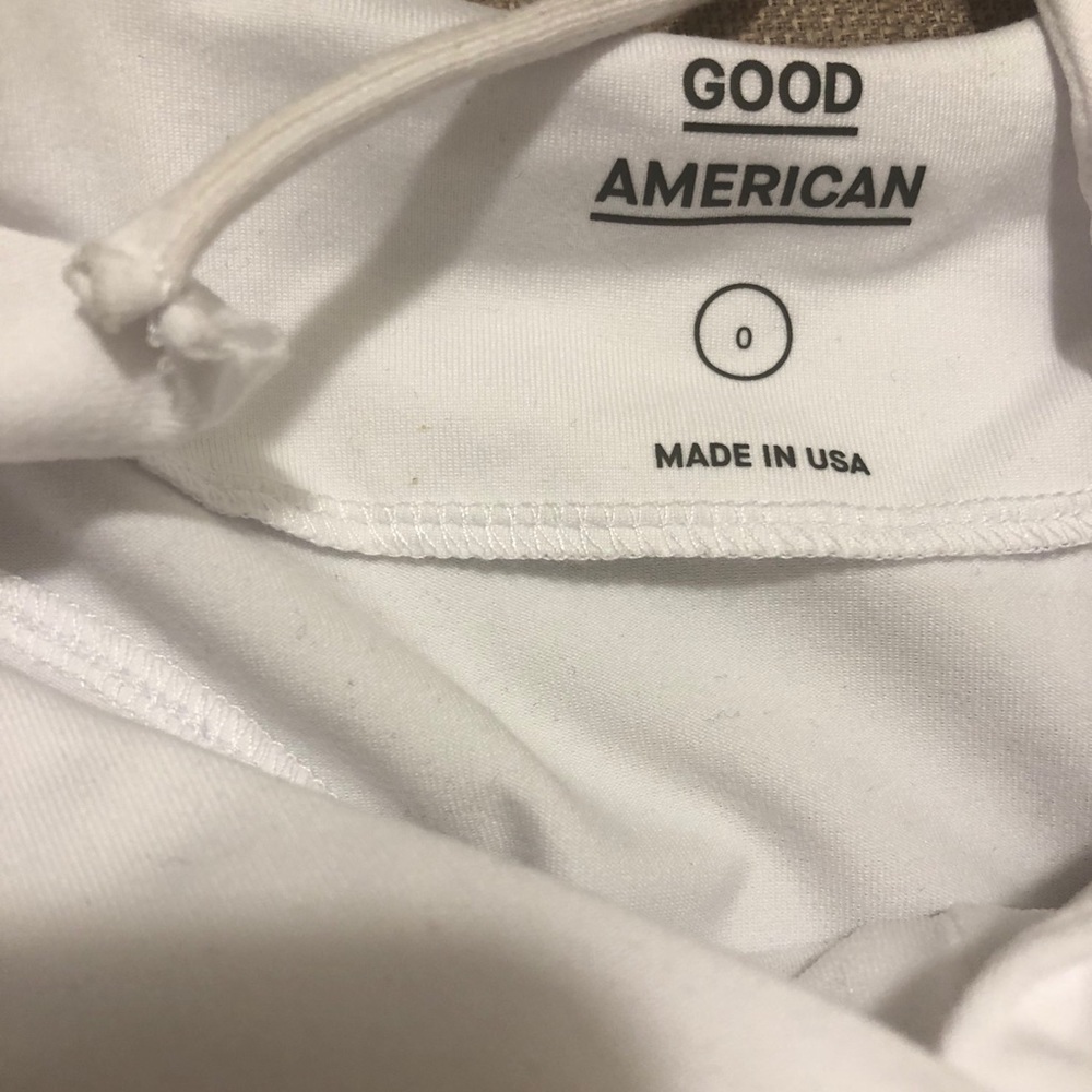 Good American Not So Basic Camisole Bodysuit White - Size XS - Picture 6 of 7